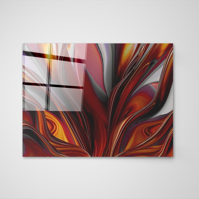 Wallity Pintura decorativa de vidrio templado Multicolor 70 x 100 cm